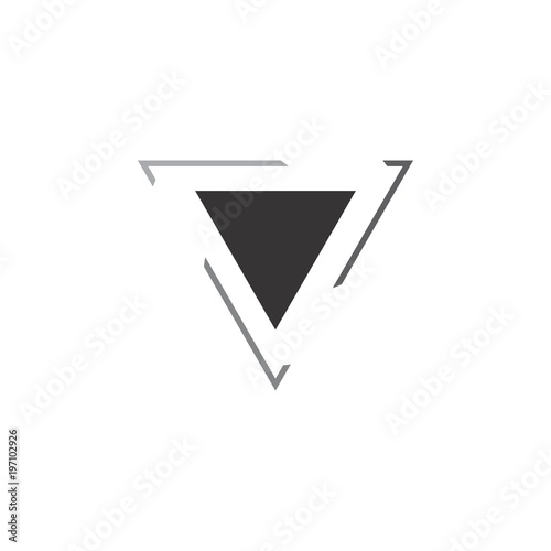 triangle logo vector photo