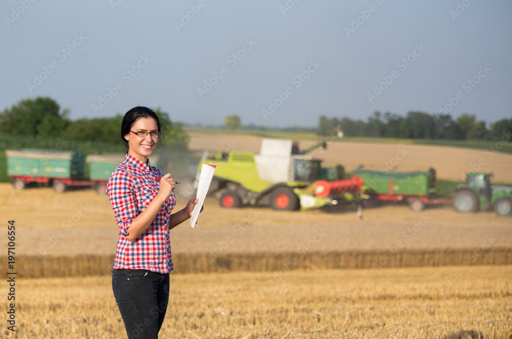 Farmer woman at harvest Farmer woman at harvest
