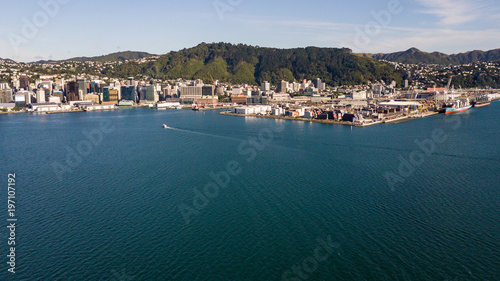 Wellington Harbor, Cargo Area And Shipping Lines 