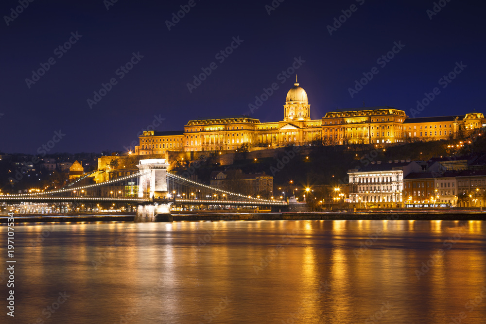 Hungarian landmarks, Budapest at night