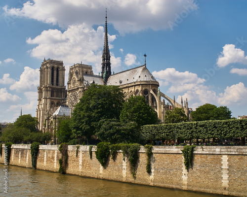 Notre Dame and Seine, Paris, France