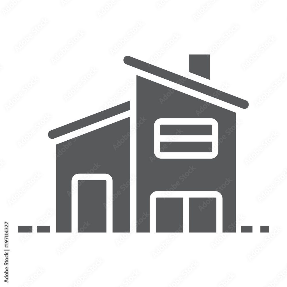 Two storey house glyph icon, real estate and home, house sign vector graphics, a solid pattern on a white background, eps 10. Two storey house glyph icon, real estate and home, house sign vector graphics, a solid pattern on a white background, eps 10.