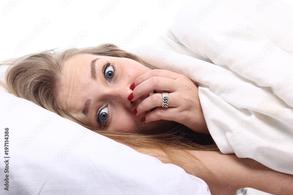 Fototapeta premium Caucasian woman sleeping