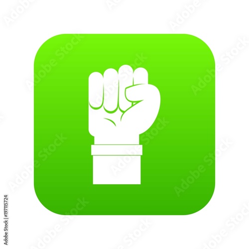 Fist icon digital green