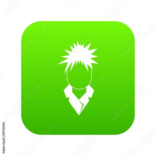 Singer icon digital green