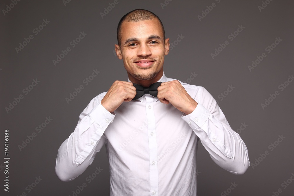 Obraz premium Mixed race man