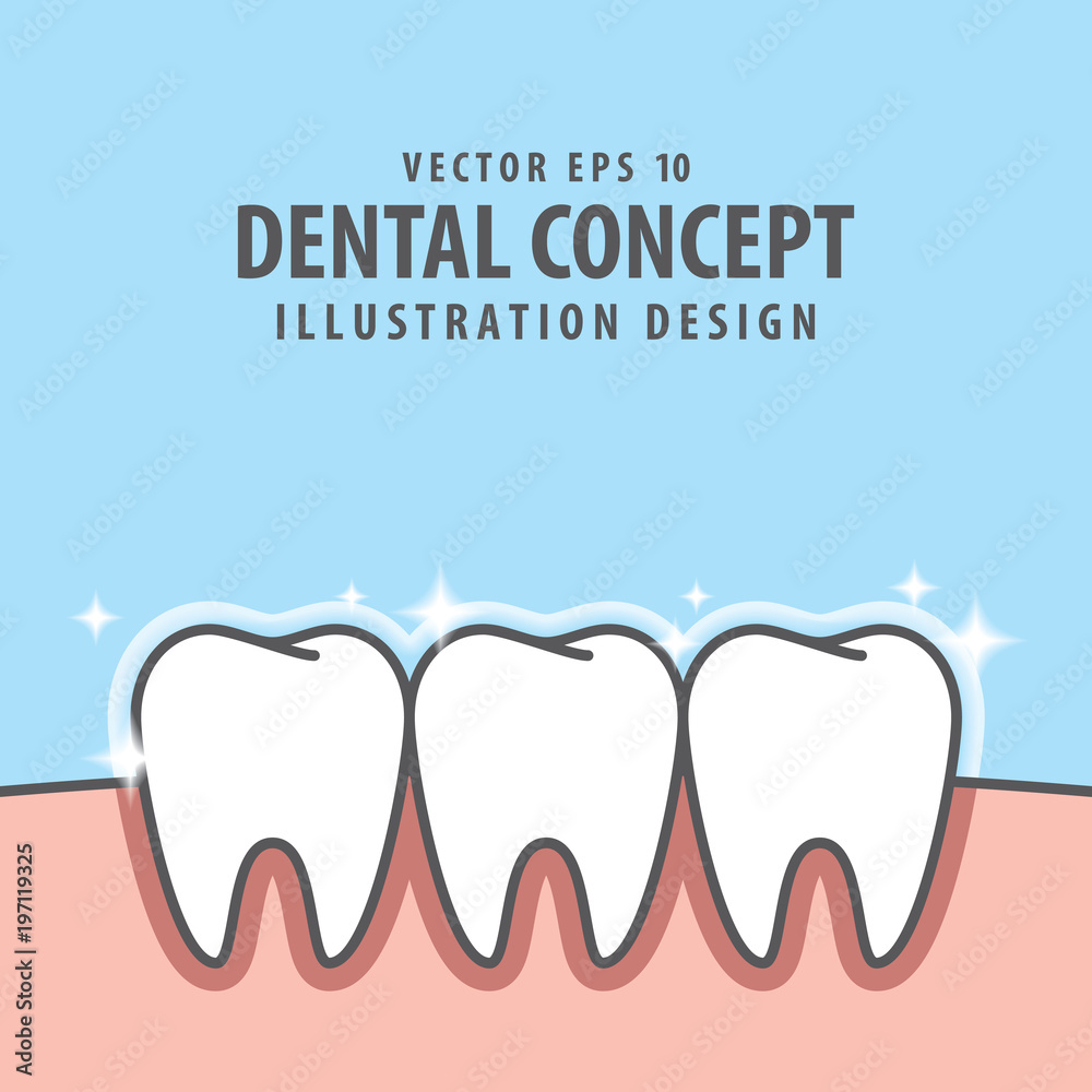 Square banner whitening teeth illustration vector on blue background. Dental concept. Square banner whitening teeth illustration vector on blue background. Dental concept.