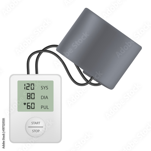 Modern tonometer mockup, realistic style