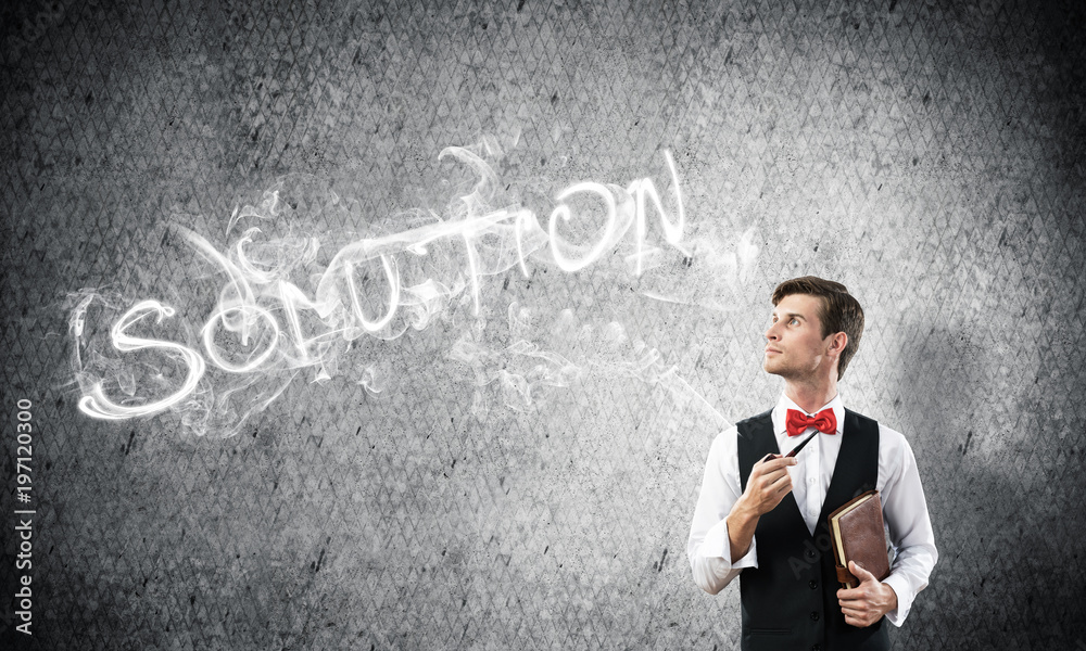 Conceptual image of young businessman. Conceptual image of young businessman.