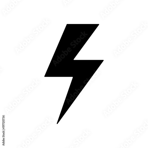 Free Download lightning silhouette icon vector - GFXLoad