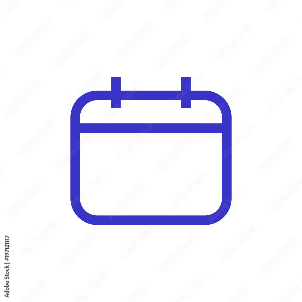 calendar outline blue orange icon vector illustration calendar outline blue orange icon vector illustration
