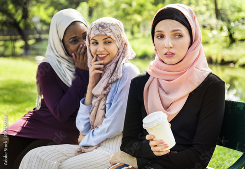 Islamic women gossiping and bullying her friend