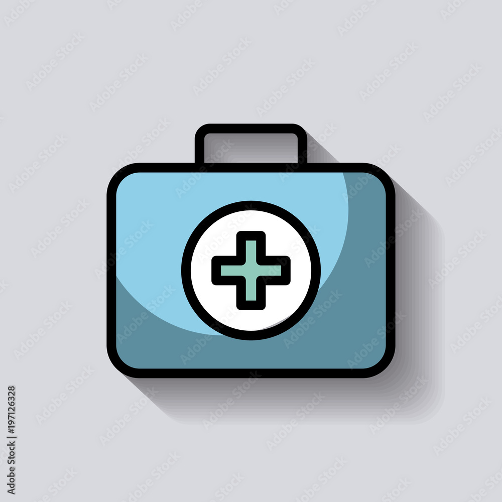 medical kit first aid emergency care image vector illustration medical kit first aid emergency care image vector illustration