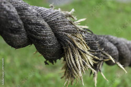 Old worn rope