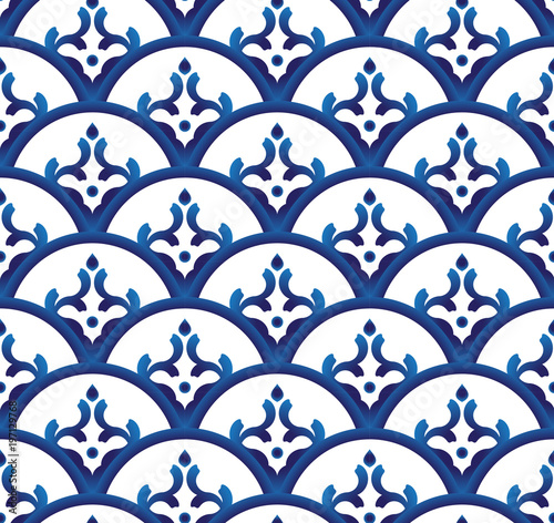 porcelain pattern vector