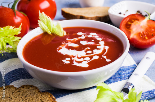 Traditional tomato soup