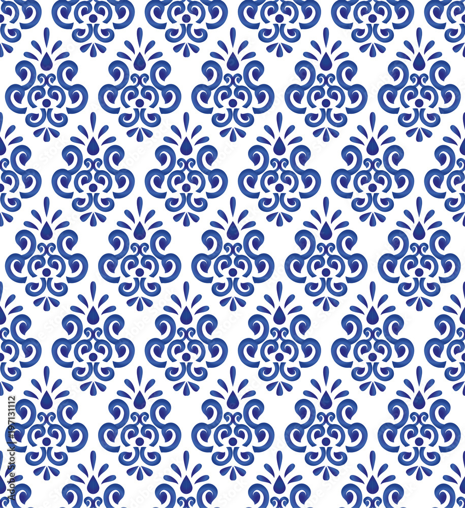 ceramic blue pattern