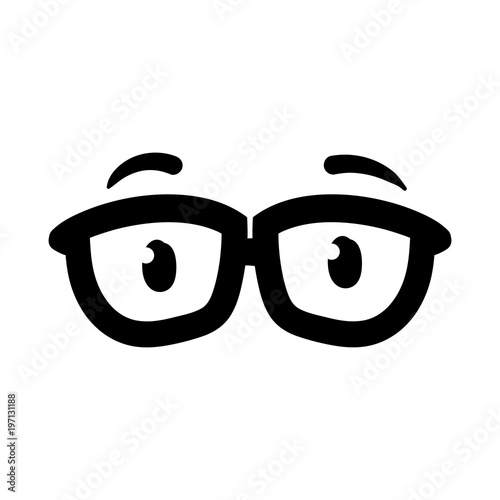 Cartoon Glasses With Eyes