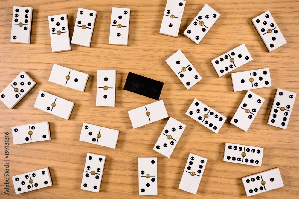 chips game domino wood on table with space for text chips game domino wood on table with space for text