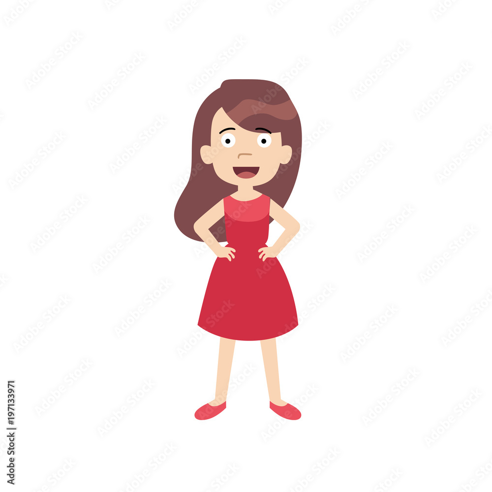 happy girl character happy girl character