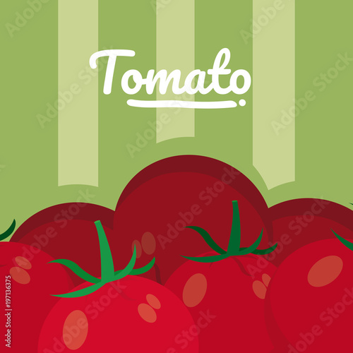 Red tomatos cartoon