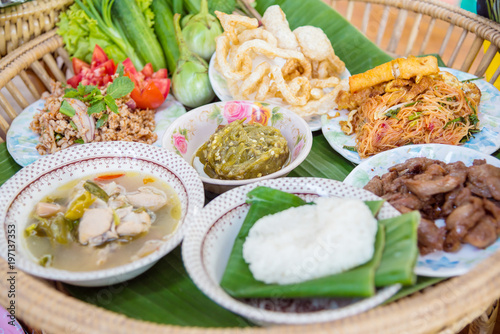 Northern style food of Thailand