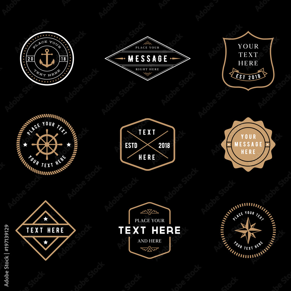 Vintage Badge Logos
