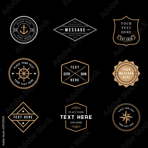 Vintage Badge Logos 