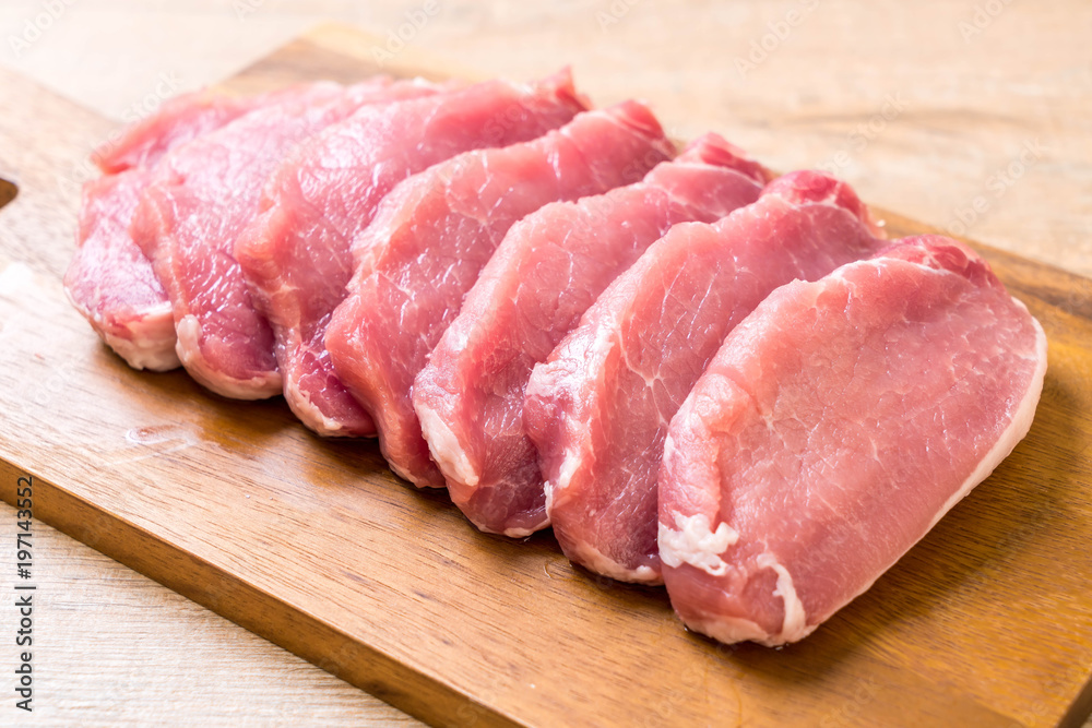 fresh pork raw fillet