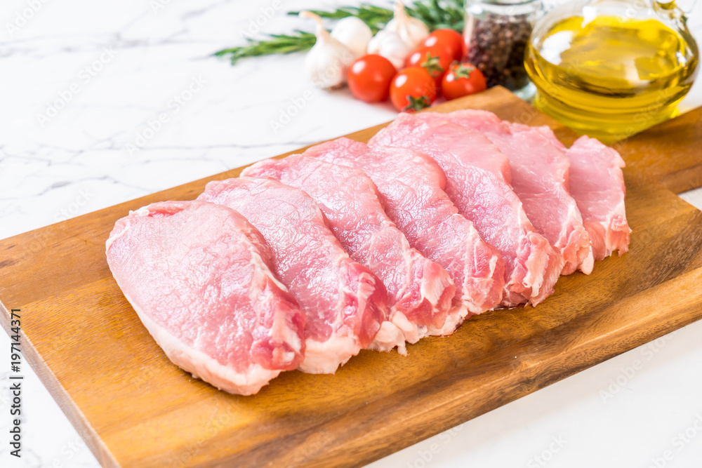 fresh pork raw fillet