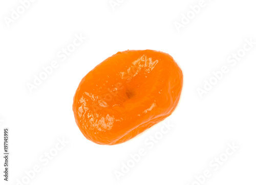orange candy isolated on white background