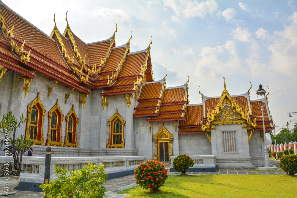 Decorative sculpture and Thai architecture in Bangkok