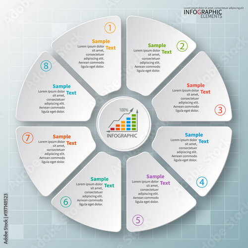 Abstract 3D Paper Infographics