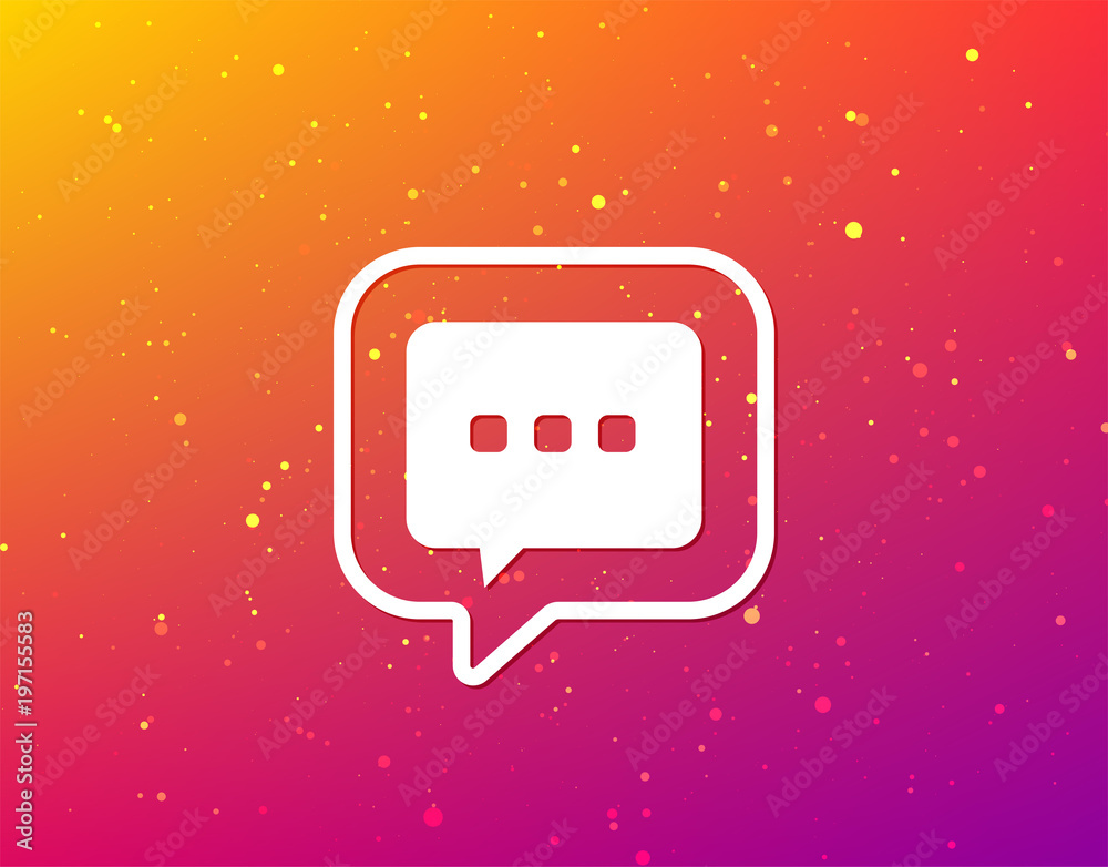 Chat icon. Speech bubble sign. Chat icon. Speech bubble sign.