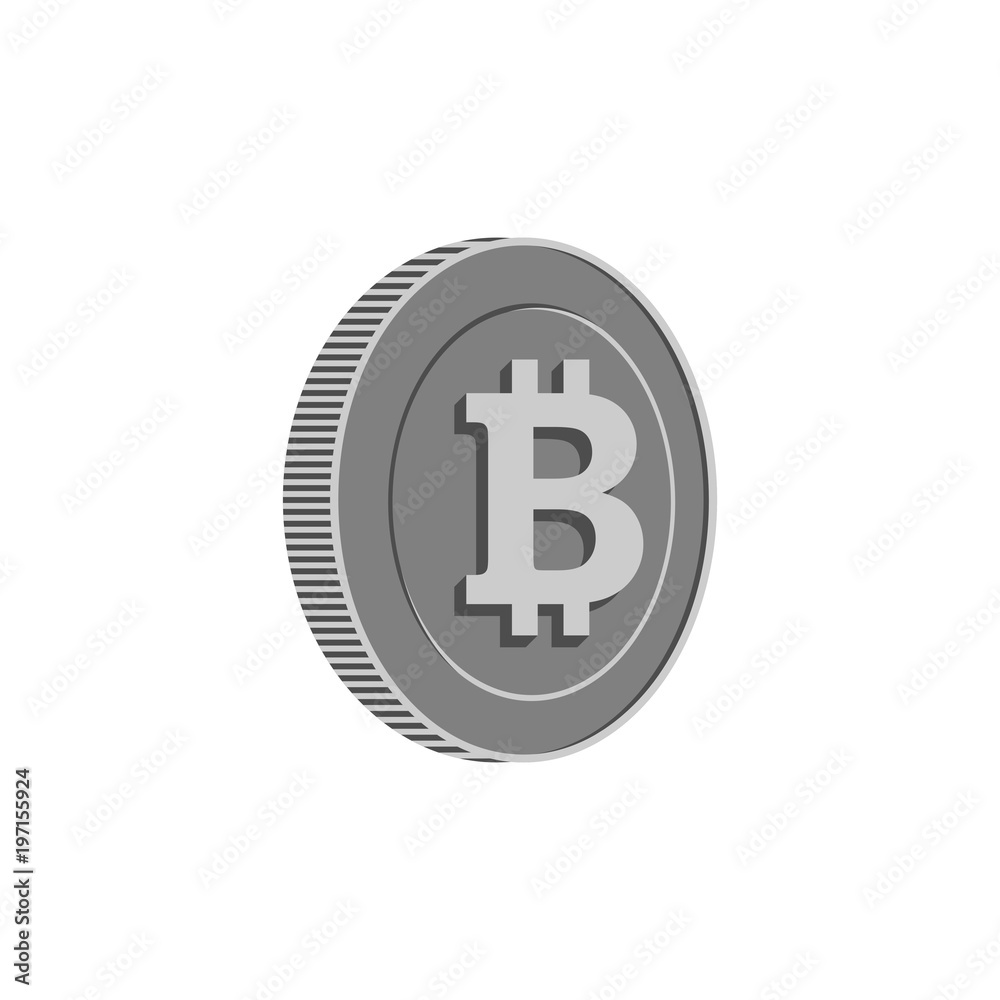 Obraz premium bitcoin and blockchain logo vector illustrations