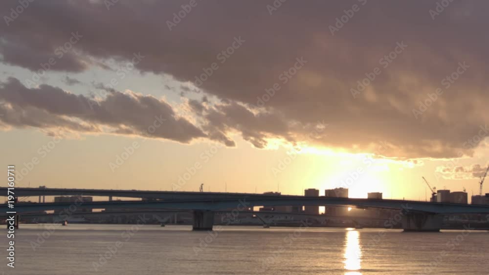 東京ベイエリアの日没(豊洲) 東京ベイエリアの日没(豊洲)