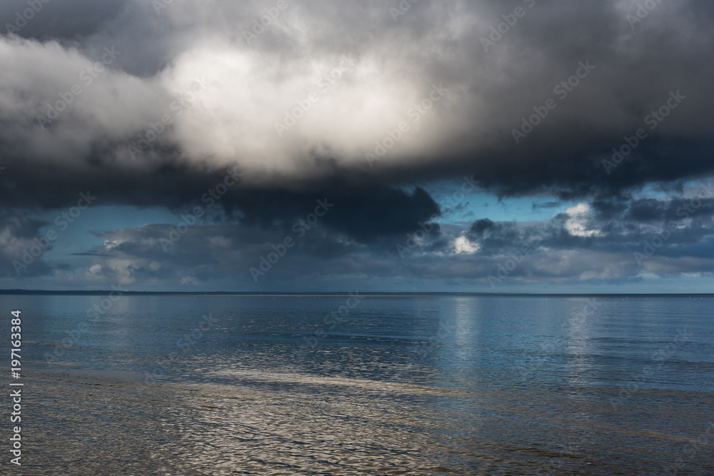 Clouds over gulf of Riga, Baltic sea. Clouds over gulf of Riga, Baltic sea.