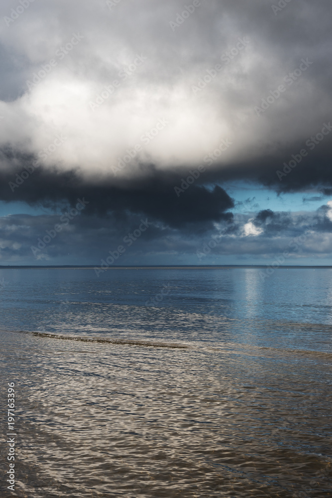 Clouds over gulf of Riga, Baltic sea.