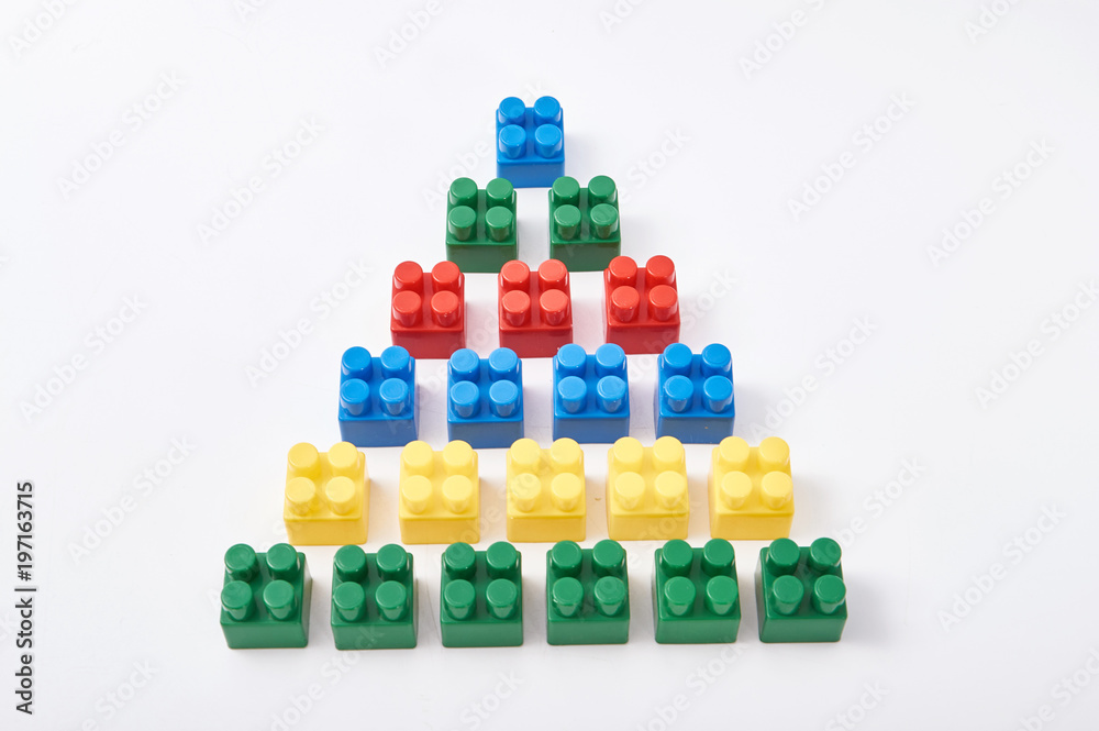 Colorful cubes of designer on white background. Colorful cubes of designer on white background.