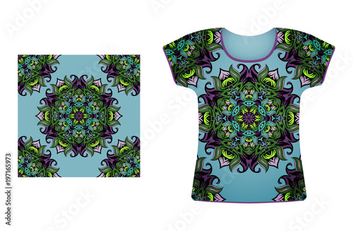 T-shirt with seamless pattern