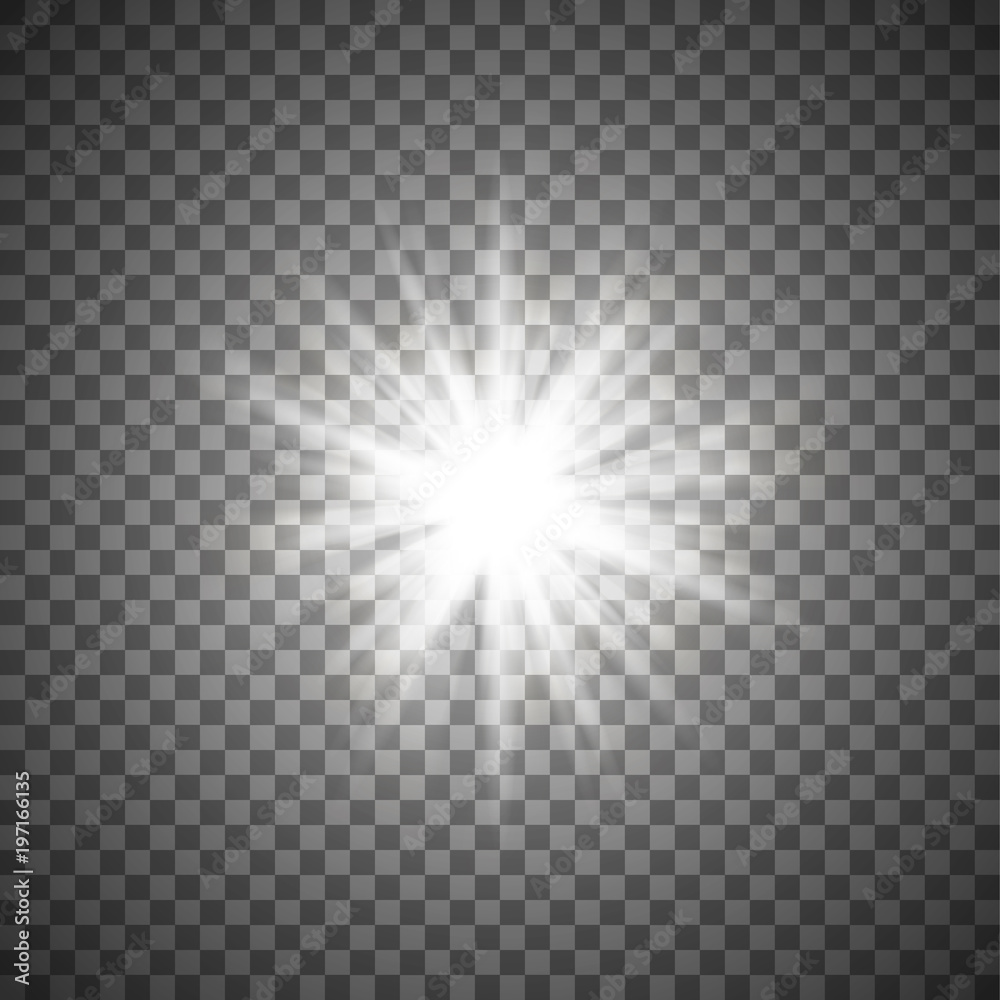 White sparkling star White sparkling star