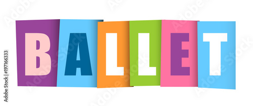 BALLET COLOURFUL LETTERS ICON