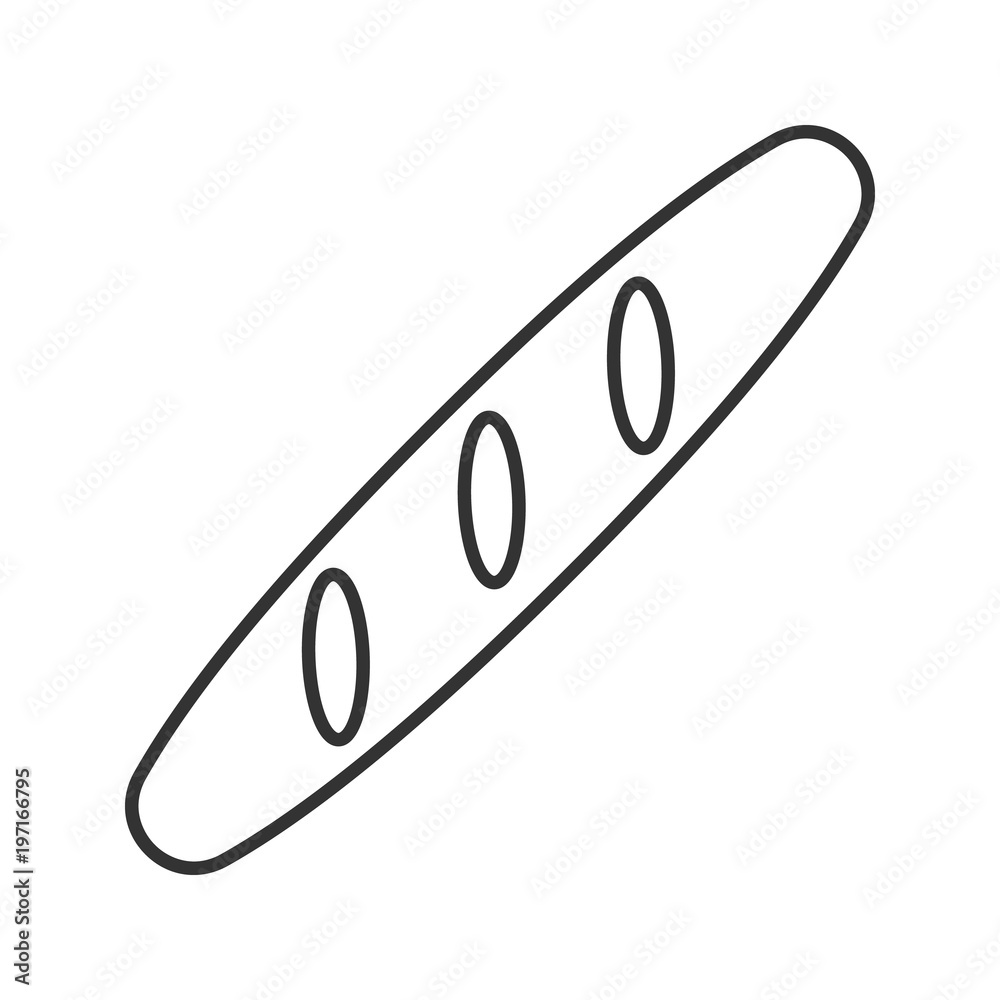 Baguette linear icon
