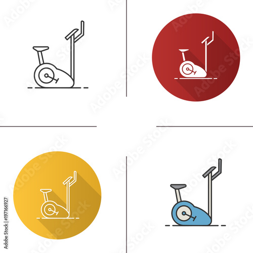 Exercise bike icon