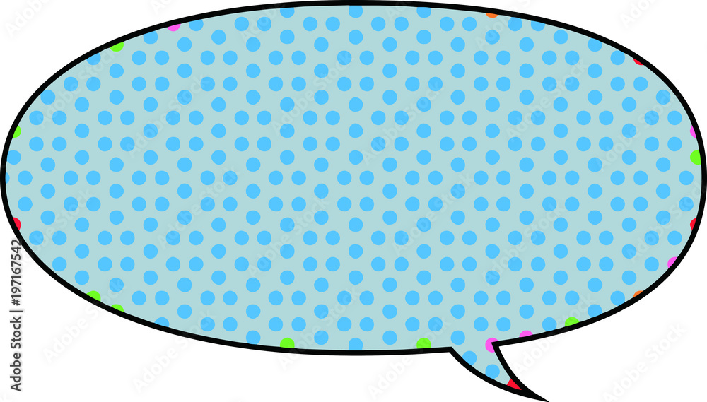 Cartoon's Soft color dot speech balloon 17 Cartoon's Soft color dot speech balloon 17