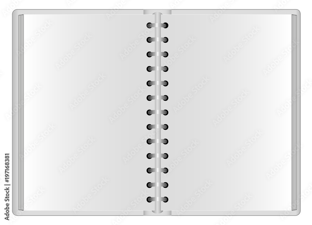 Template of the Open Organizer. Can be used for your design. Vector illustration. Template of the Open Organizer. Can be used for your design. Vector illustration.