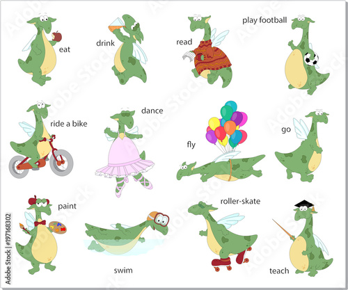 Green dragon english verbs