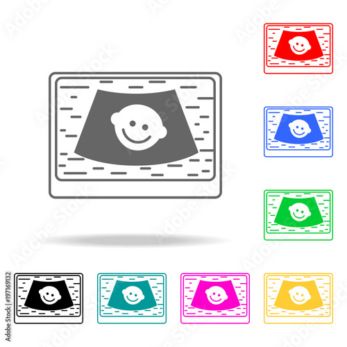 child on the Digital Ultrasonic Diagnostic icon. Elements of medicine and pharmacy multi colored icons. Premium quality graphic design icon. Simple icon for websites, web design