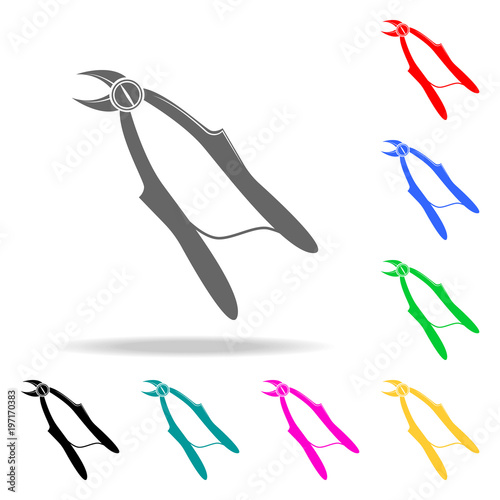 tongs for tooth extraction icon. Elements of medicine and pharmacy multi colored icons. Premium quality graphic design icon. Simple icon for websites, web design, mobile app
