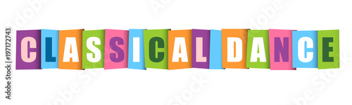 CLASSICAL DANCE Colourful Letters Icon